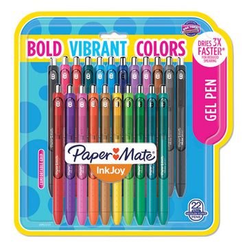 Paper Mate® Inkjoy Gel Pen, Retractable, Medium 0.7 Mm, Assorted Ink And Barrel Colors, 22-pack freeshipping - TVN Wholesale